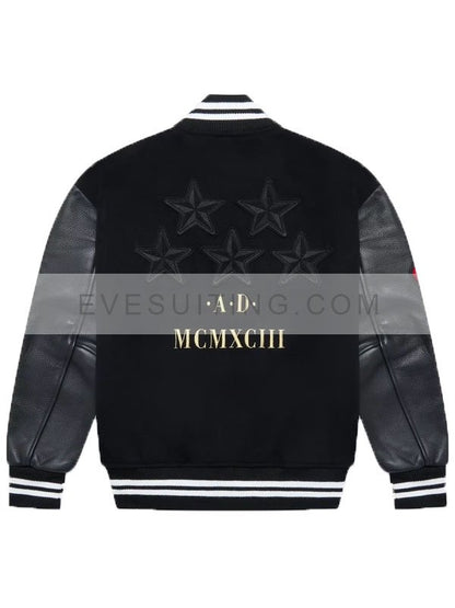 OVO Sotto Sotto 30th Anniversary Varsity Black Wool Jacket