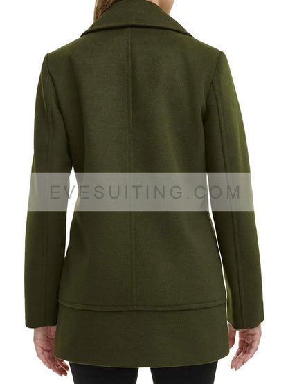 Olive Green Wool Pecoat