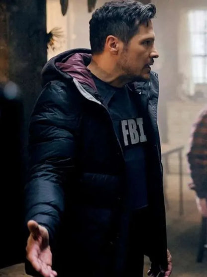 Oliver Odell The Hunting Party 2025 Black Puffer Jacket