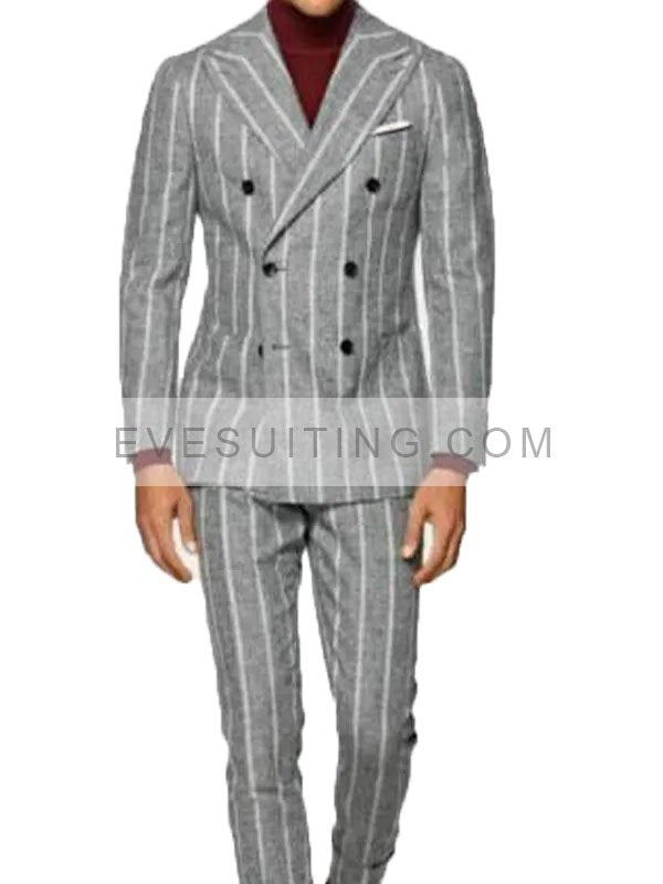 Olly Sholotan Bel-Air 2022 Carlton Banks Gray Striped Blazer