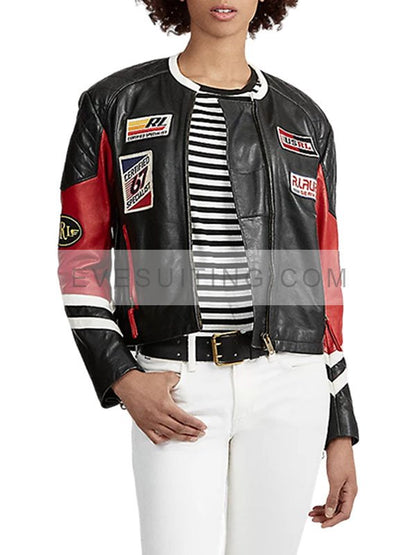 Olympics 2024 Nina Dobrev Leather Jacket