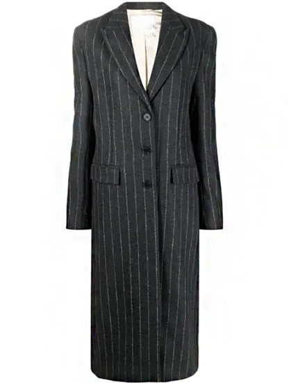 Only Murders In The Building S03 Selena Gomez Pinstripe Coat