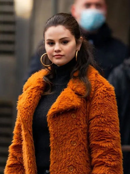 Only Murders In The Building Selena Gomez Fur Coat