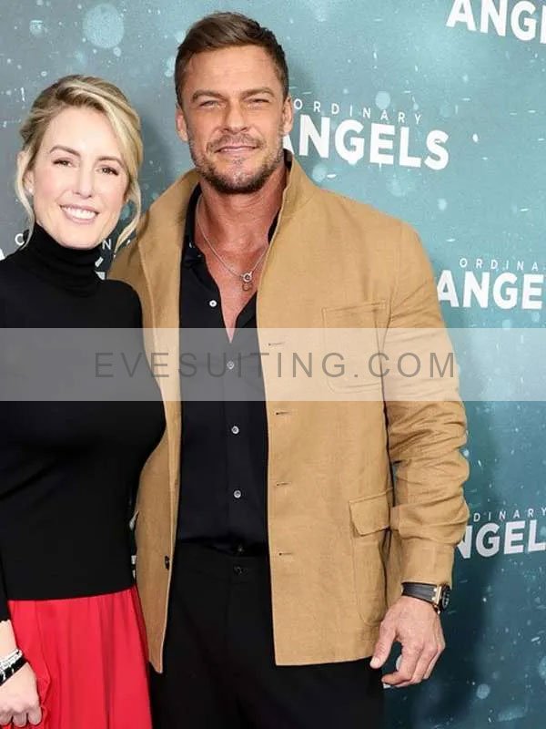 Ordinary Angels 2024 Alan Ritchson Brown Jacket