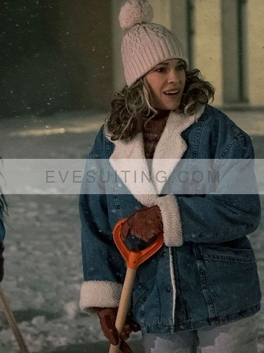 Ordinary Angels 2024 Sharon Stevens Shearling Jacket