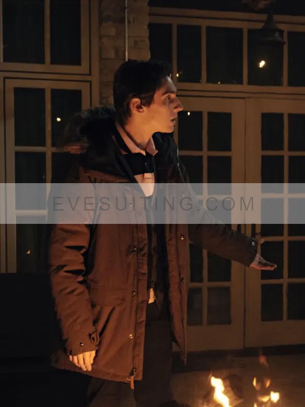 Matthew Finlan Orphan First Kill 2022 Gunnar Albright Brown Cotton Parka Jacket