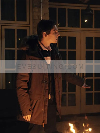 Matthew Finlan Orphan First Kill 2022 Gunnar Albright Brown Cotton Parka Jacket