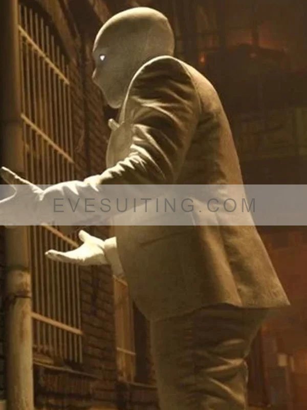 Oscar Isaac Moon Knight Marc Spector White Suiting Blazer
