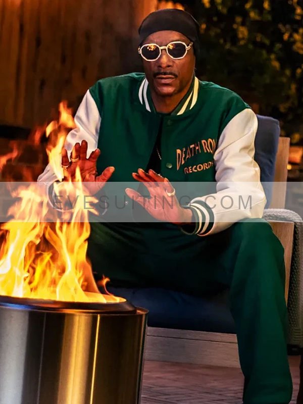 Paisley Varsity Wool Green And White Jacket - Recreation