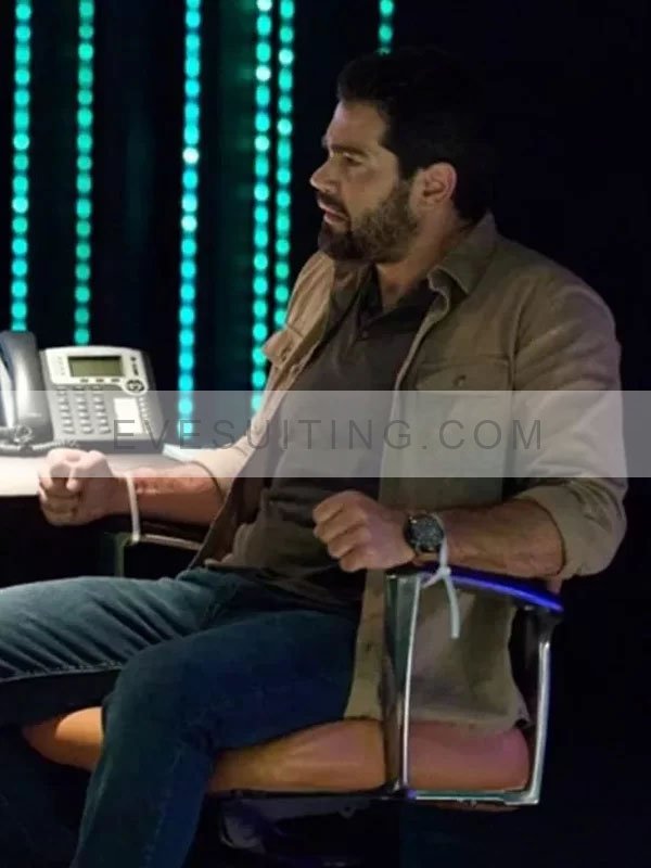 Paul Michaels Fortress Sniper’s Eye 2022 Jesse Metcalfe Beige Jacket