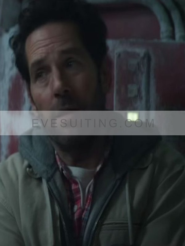 Paul Rudd Movie Ghostbusters Frozen Empire 2024Gary Grooberson Beige Cotton Jacket
