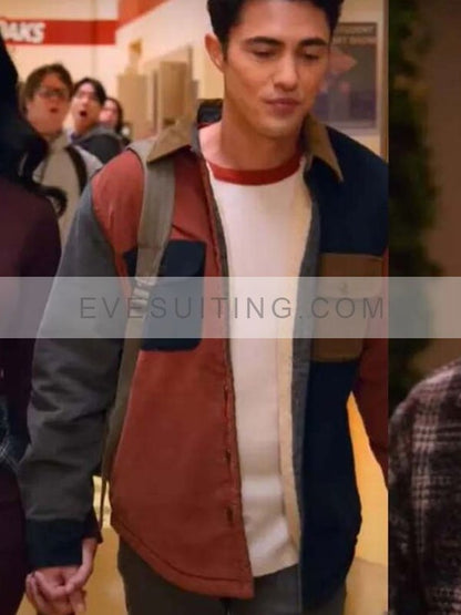 Paxton Hall-Yoshida Never Have I Ever S03 Darren Barnet Corduroy Jacket