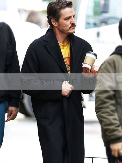 Pedro Pascal Materialists Black Coat