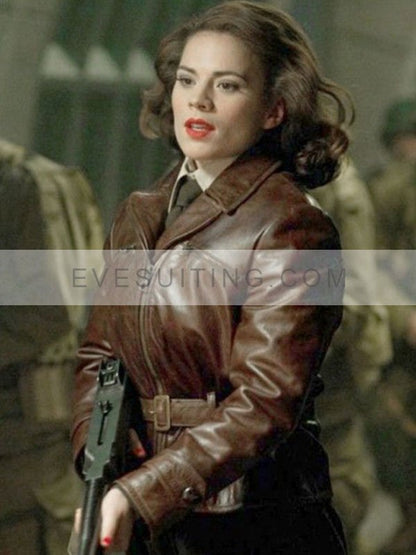 Peggy Carter Brown Leather Jacket