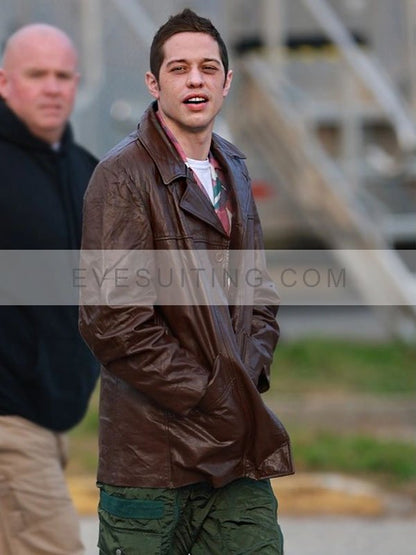 Pete Davidson Bupkis 2023 Brown Leather Jacket