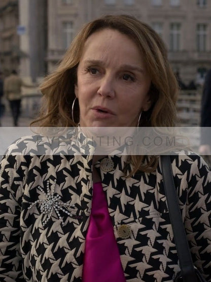 Philippine Leroy-Beaulieu Checked Trench Coat