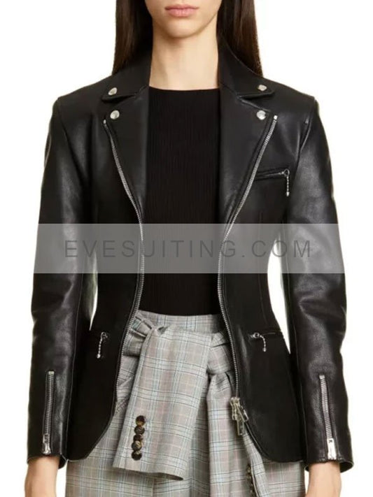 Charmed Poppy Drayton Biker Leather Jacket