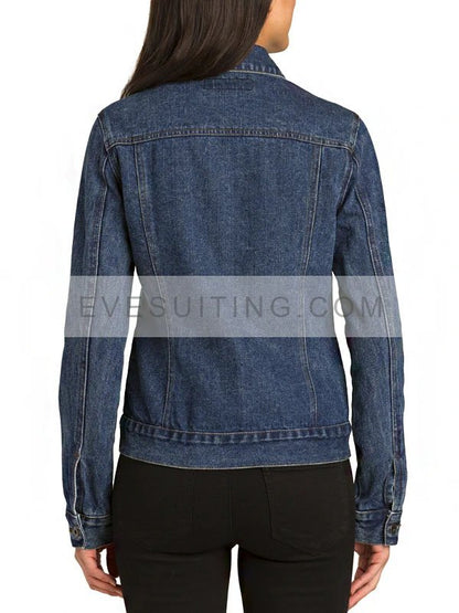 Port Authority Denim Buttoned Jacket