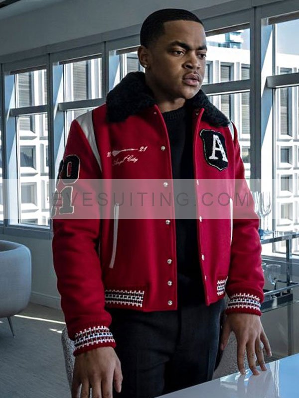 Power Book II Ghost Tv Series Season 3 Red Varsity Jacket