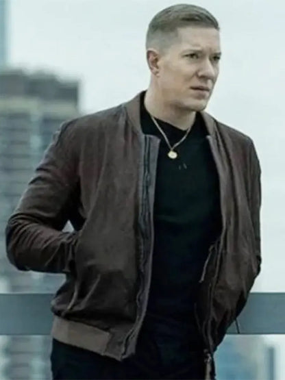 Power Book Tommy Egan Brown Leather Jacket