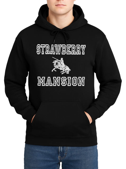 Premium Strawberry Mansion fleece hoodie for winter