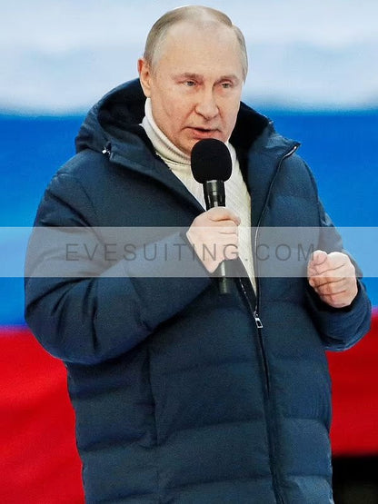 President of Russia Vladimir Putin Black Puffer Down Jacket