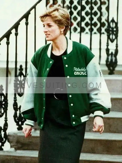Princess Diana Philadelphia Eagles Bomber Jacket