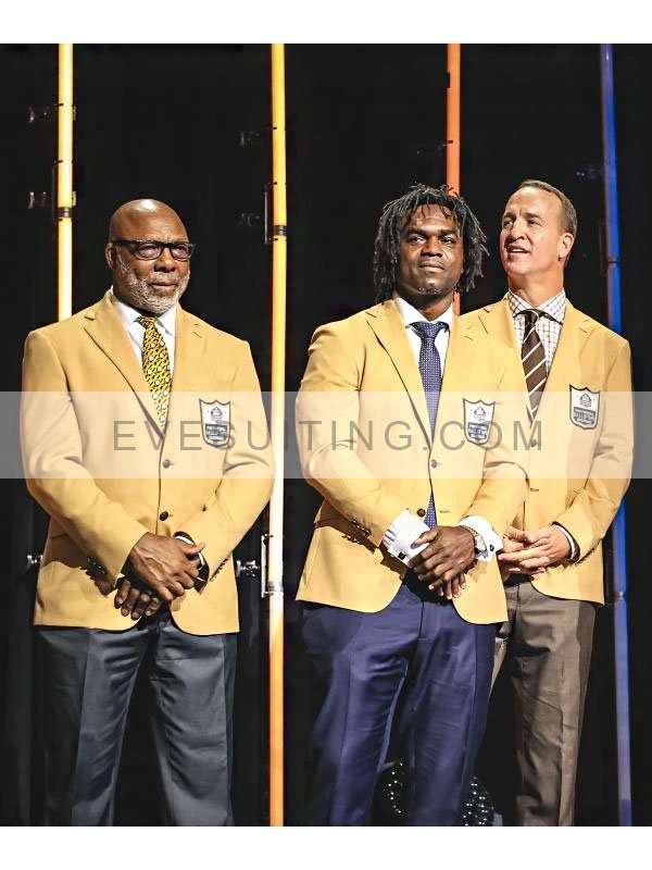 Pro Football Hall of Fame Gold Buttoned Blazer