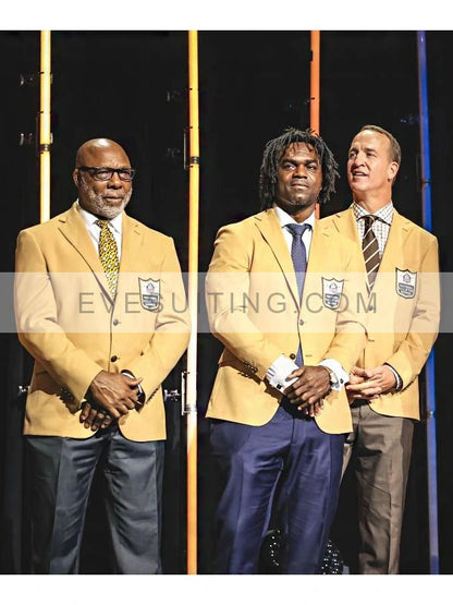 Pro Football Hall of Fame Gold Buttoned Blazer