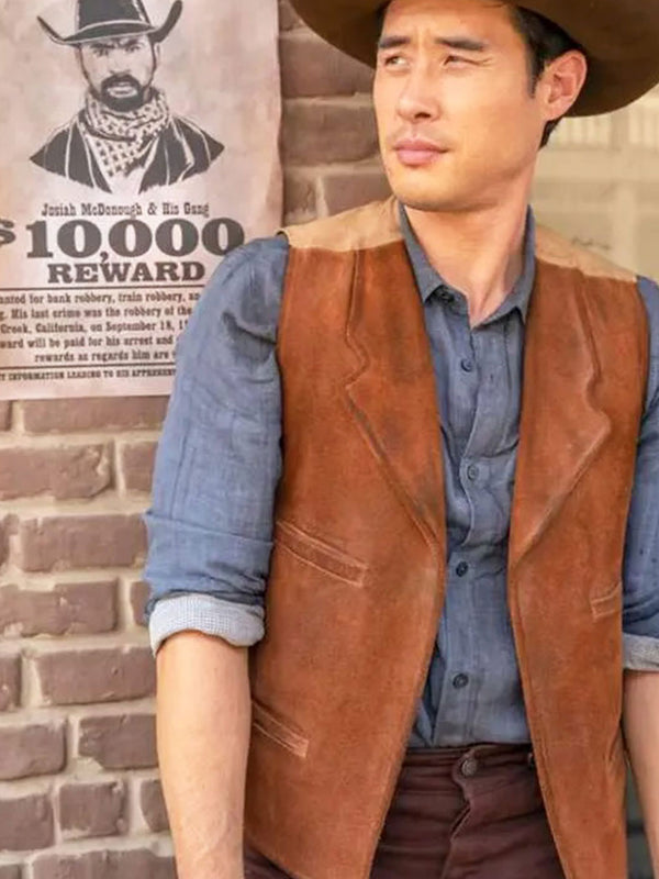 Quantum Leap Raymond Lee Suede Leather Vest