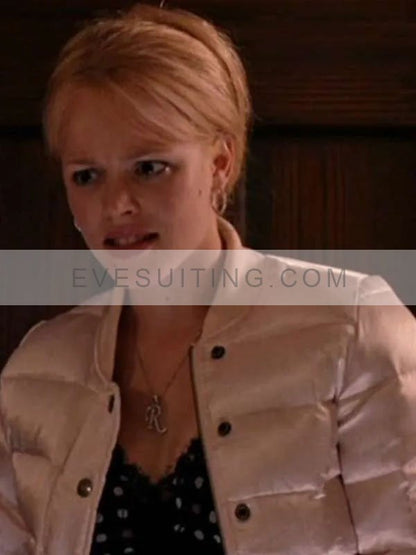Rachel McAdams Pink Puffer Jacket