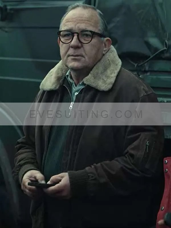 Rainer The Signal 2024 Brown Bomber Leather Jacket