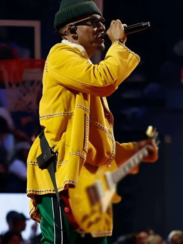 Raphael Saadiq Yellow Leather Jacket