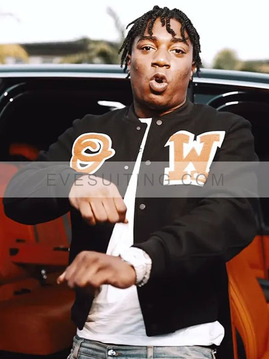 Rapper Fredo Bang 4’s up Varsity Jacket