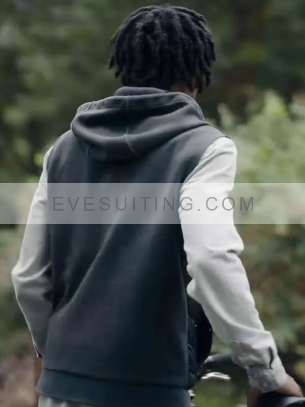 Rasaq Kukoyi Criminal Record Season 1 Patrick Burrowes Black Puffer Hooded Vest