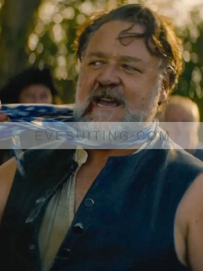 Ray Winstone Black Leather Vest