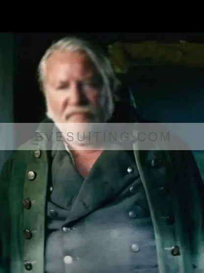 Ray Winstone Movie Prizefighter The Life of Jem Belcher 2022 Bill Warr Green Cotton Coat