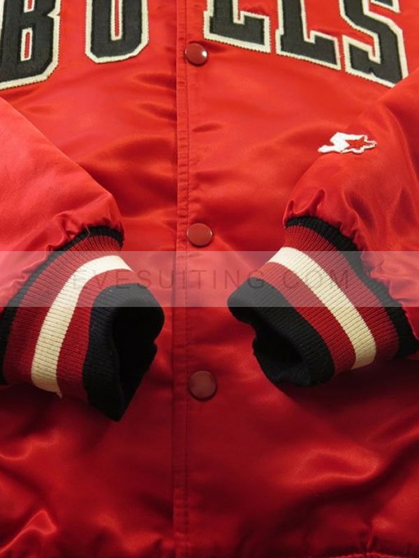 Red Letterman Varsity Bomber Jacket