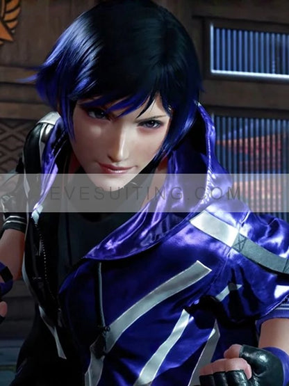 Reina Mishima Purple And Black Jacket