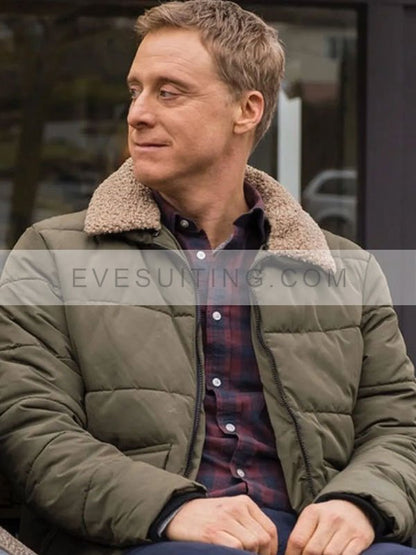 Resident Alien Alan Tudyk Puffer Olive Green Jacket