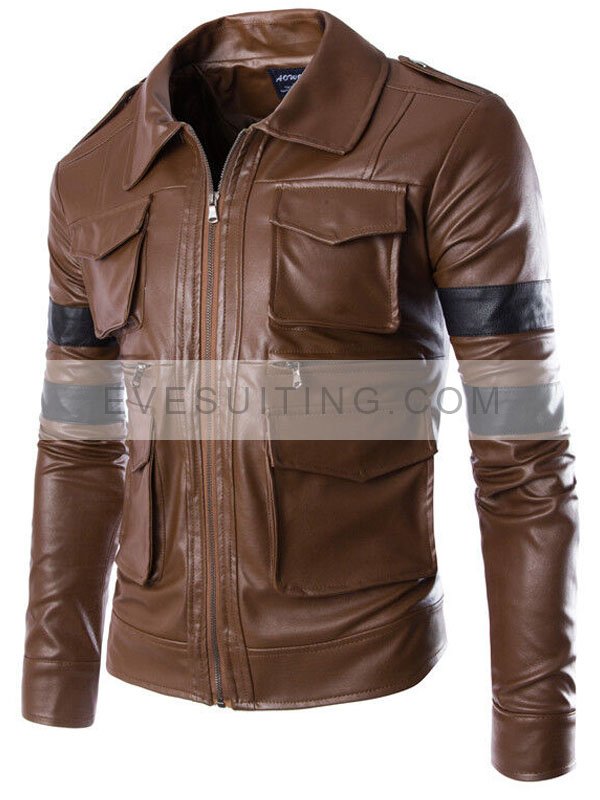 Resident Evil 6 Leon Kennedy Leather Jacket