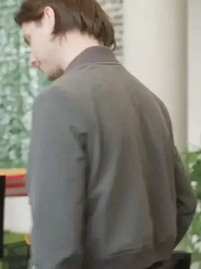 Return to Office 2025 Dylan McEwan Grey Bomber Jacket