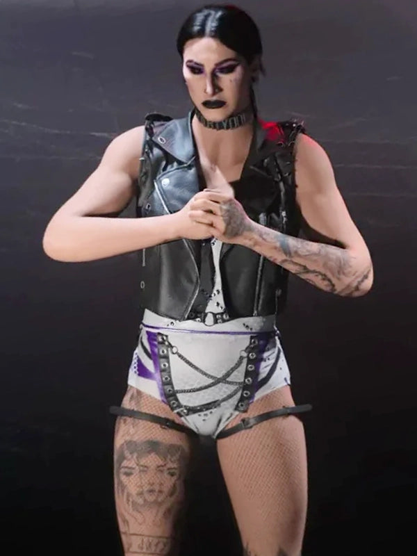 Rhea Ripley Leather Vest