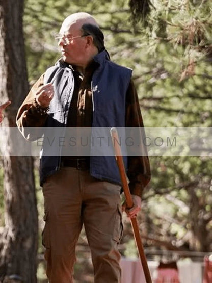 Rick Legarski Big Sky S02 John Carroll Lynch Cotton Blue Vest