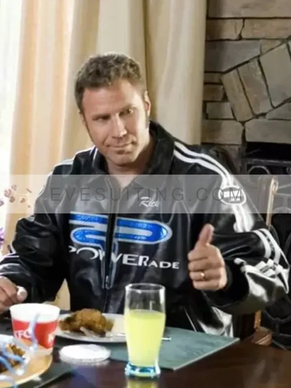 Ricky Bobby Powerade Leather Jacket