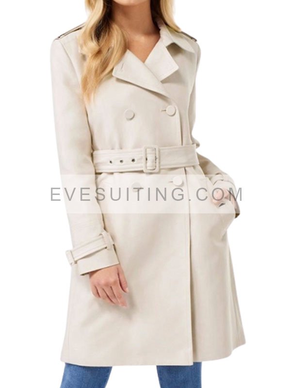 Riverdale Betty Cooper Cream Wool Trench Coat
