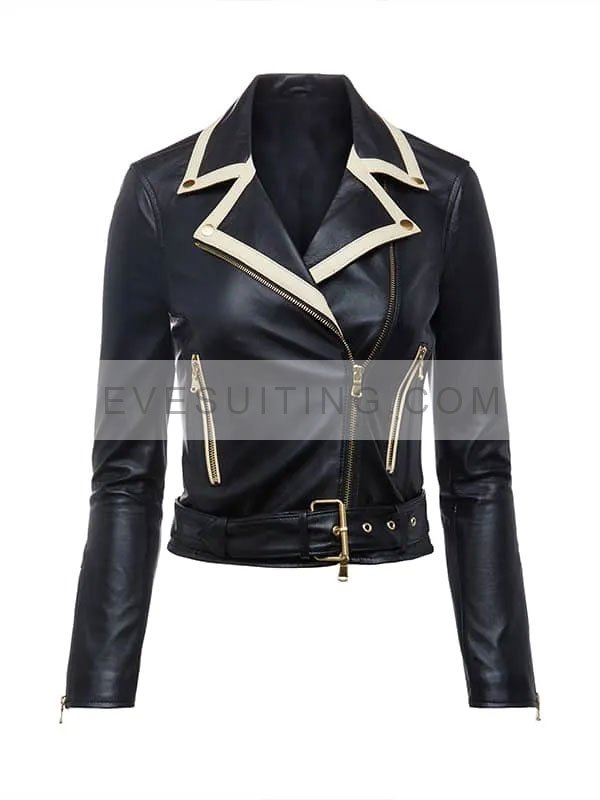 Riverdale S06 Toni Topaz Leather Biker Jacket