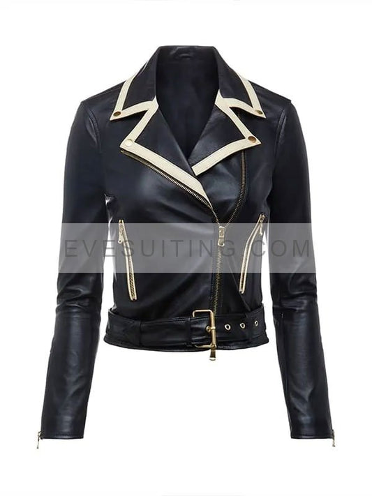 Riverdale S06 Toni Topaz Leather Biker Jacket