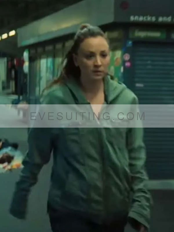 Role Play 2024 Kaley Cuoco Green Jacket