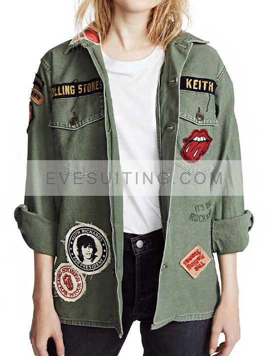 Rolling Stones Army Green Jacket